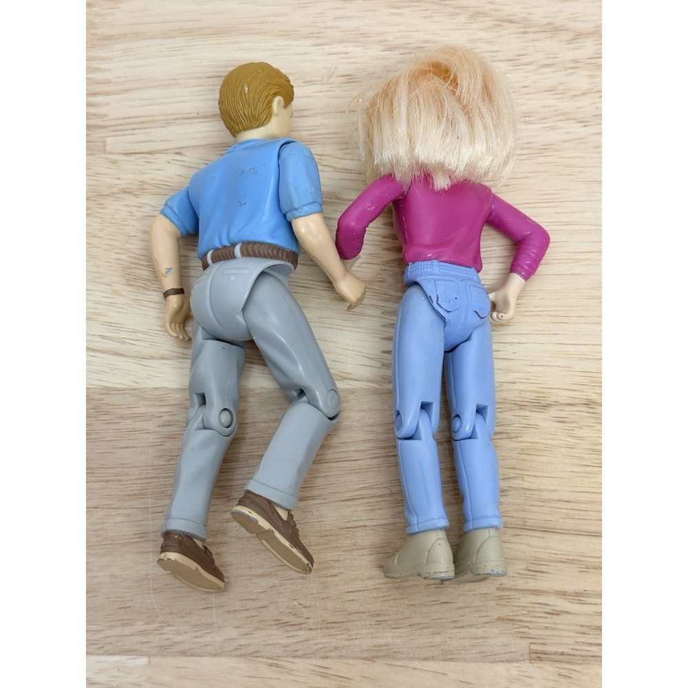 Vintage 2000 Loving Family Dollhouse Mother/Mom And Father/Dad Dolls #9 - Picture 5 of 8
